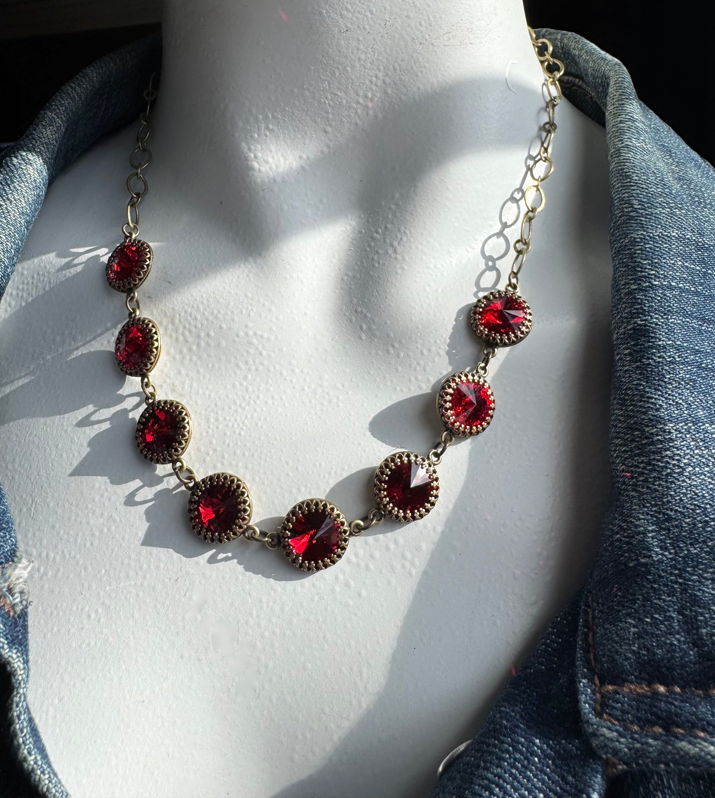 Siam Red Rivoli Necklace