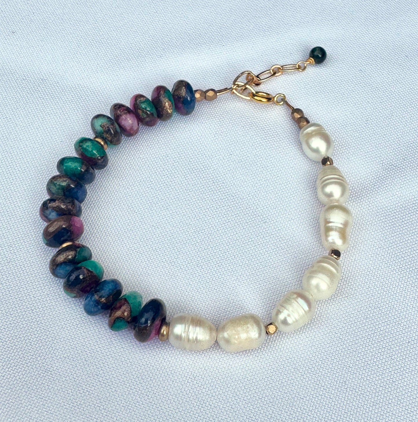 Pearl + Jasper Bracelet