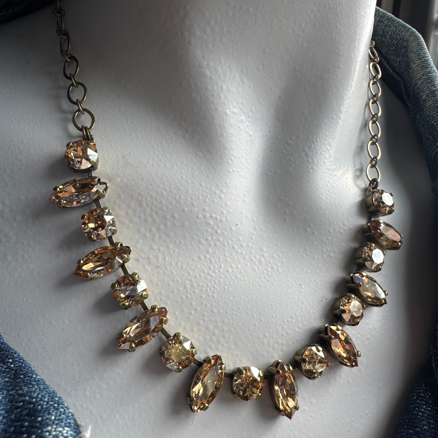Champagne Navette Necklace