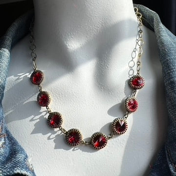 Siam Red Rivoli Necklace