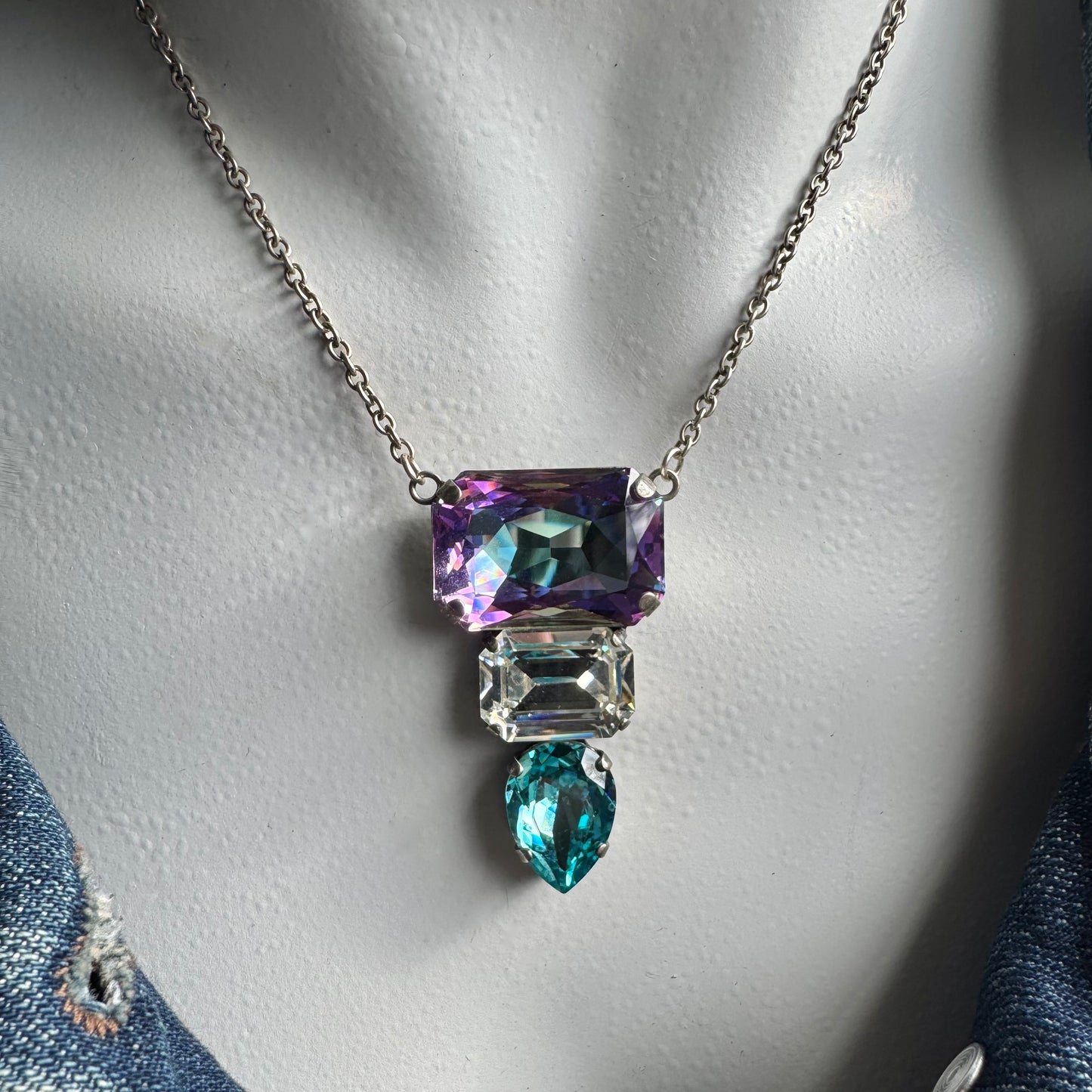 Octagon Crystal Pendant