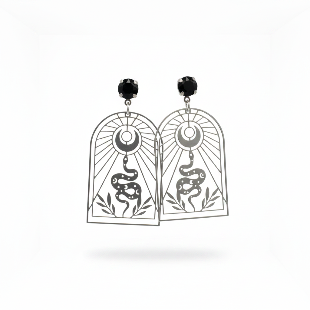 Celestial Serpent Earrings