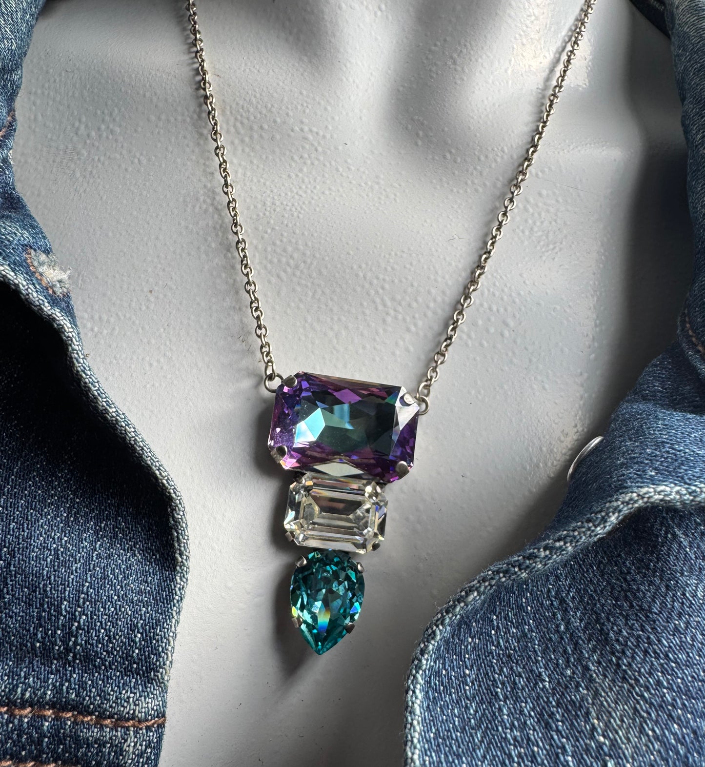 Octagon Crystal Pendant