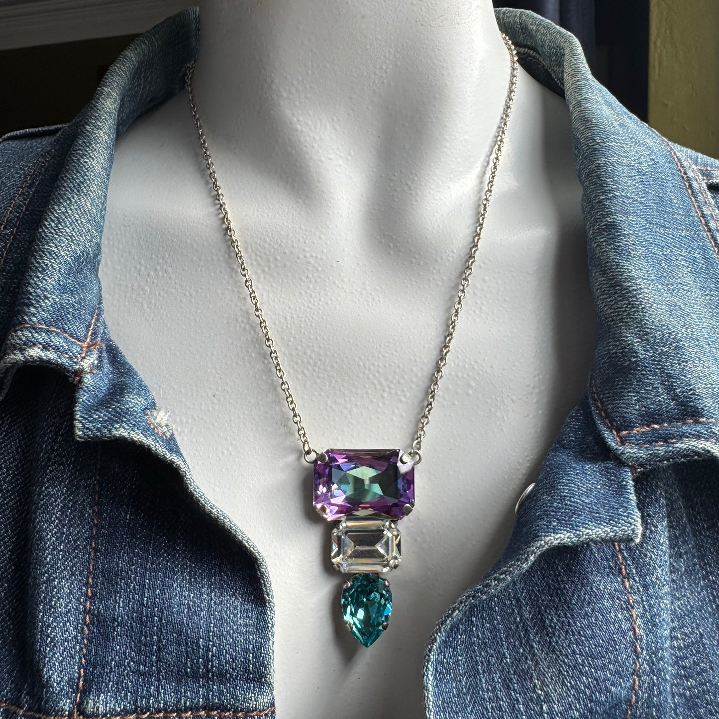 Octagon Crystal Pendant