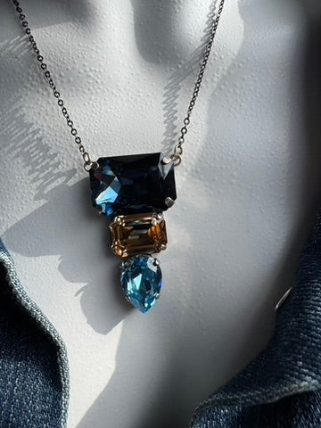 Crystal Octagonal Pendant