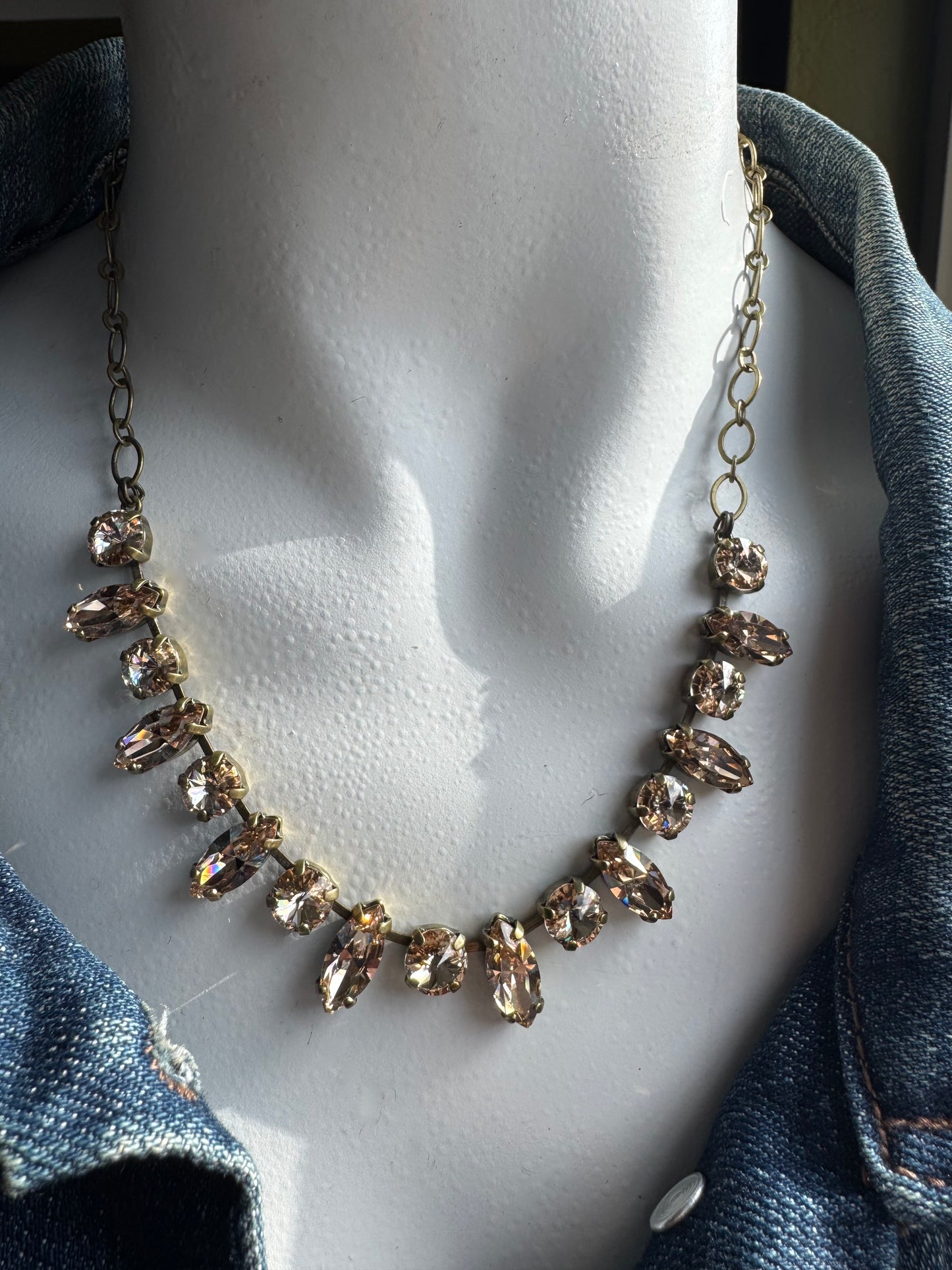 Light Silk Navette Necklace