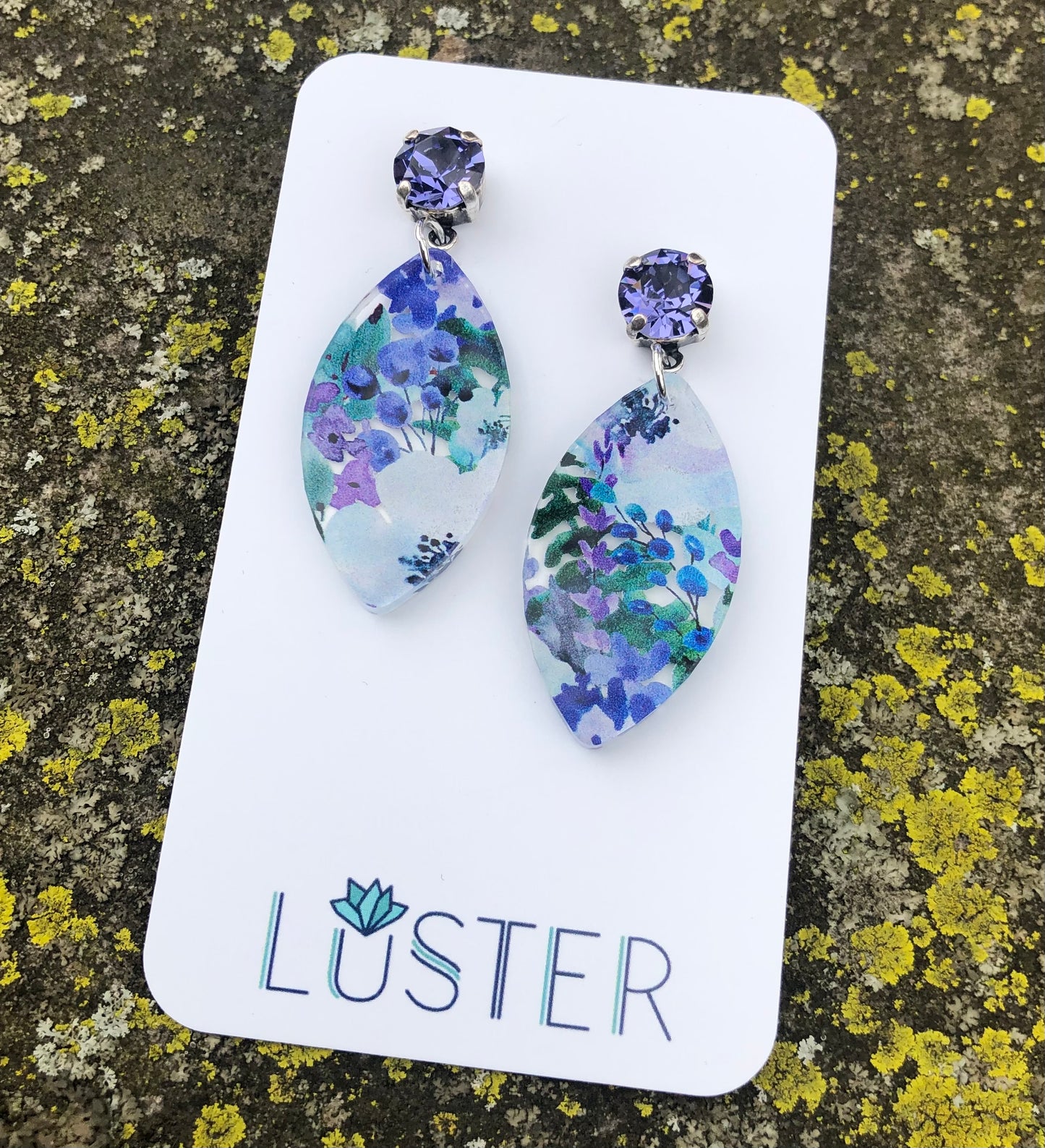 Floral Acrylic Earrings