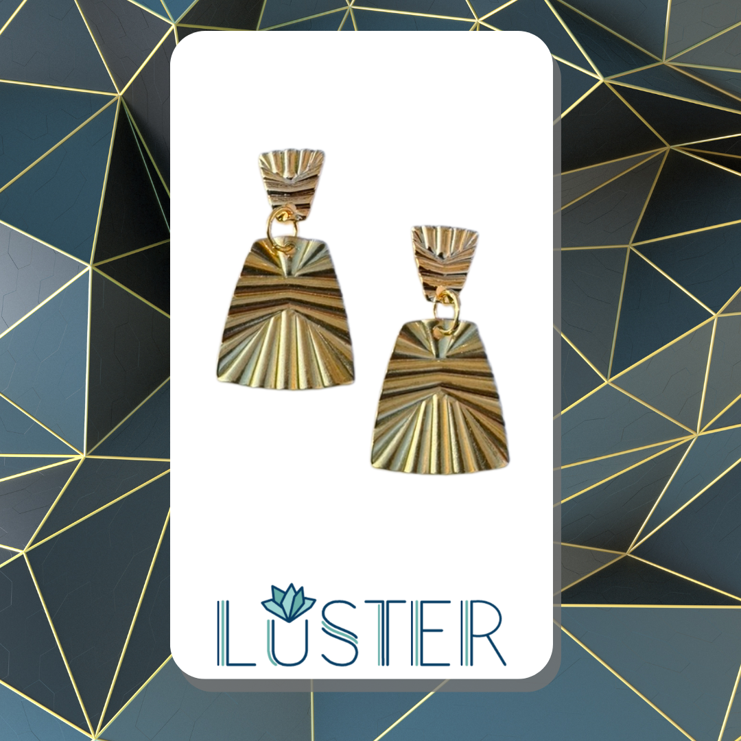Brass Dangle Unique Statement Earrings