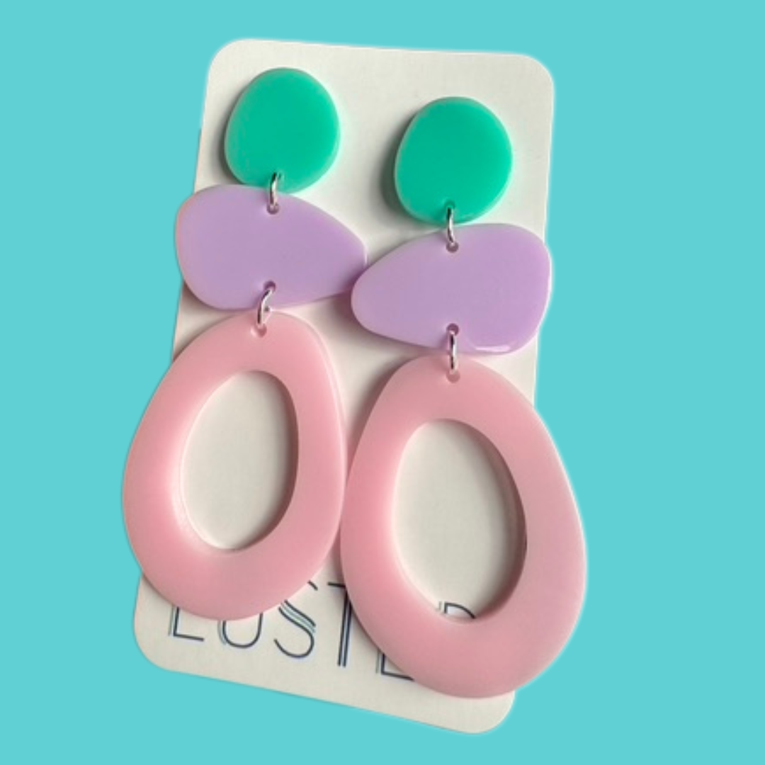 Bold Acrylic Earrings