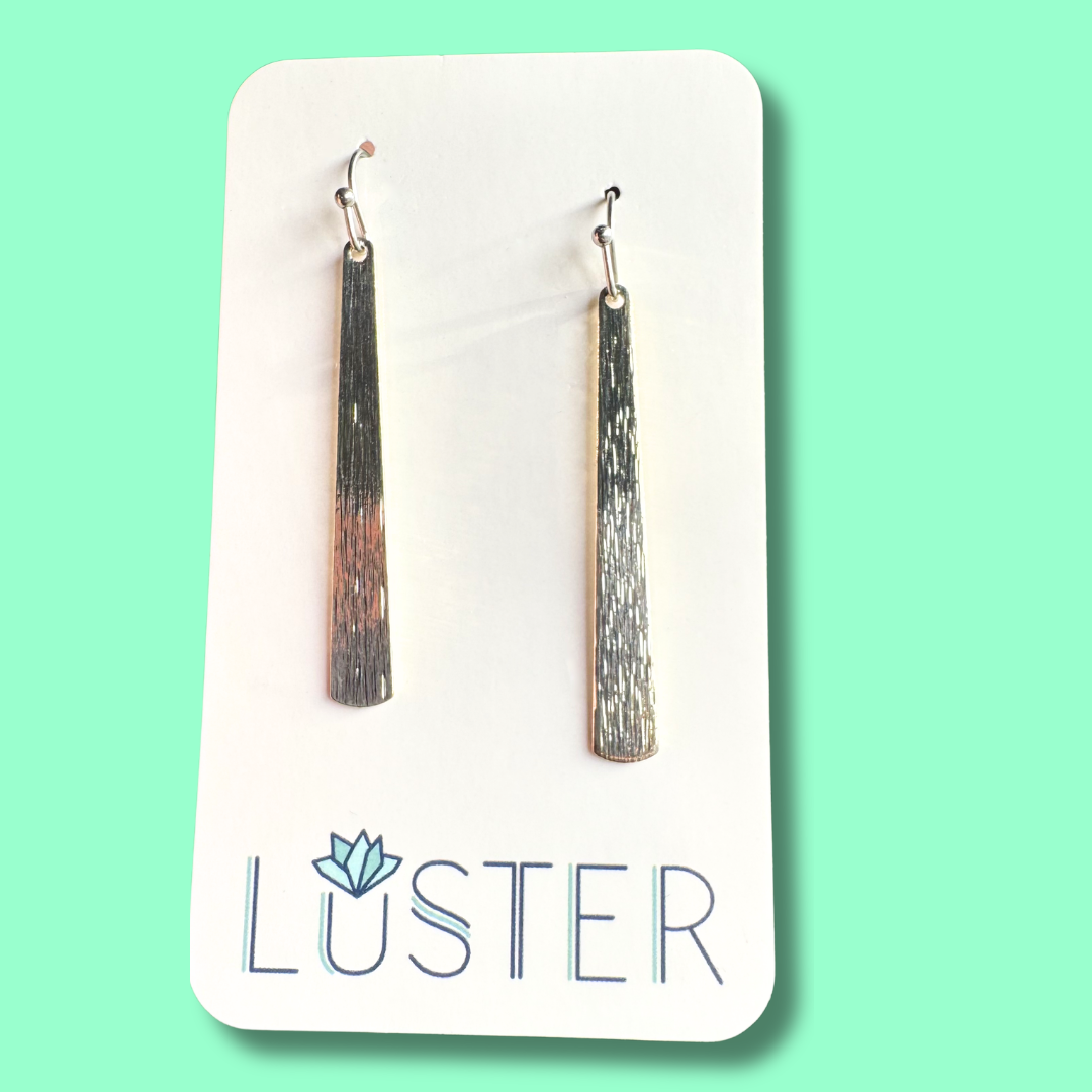 Simple Silver Drop Lightweight Earrings