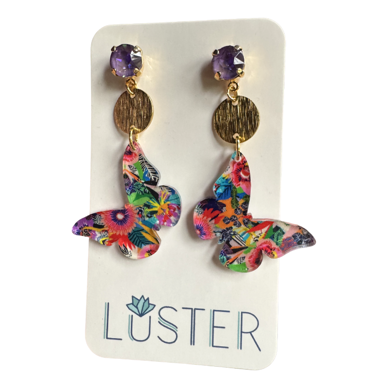 Butterfly Drop Earrings