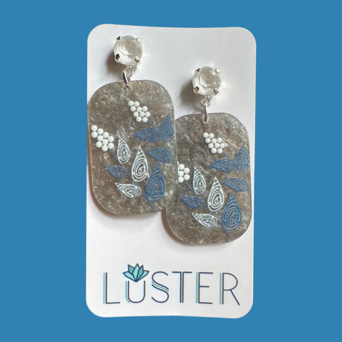 Acrylic Flower Drop Earrings