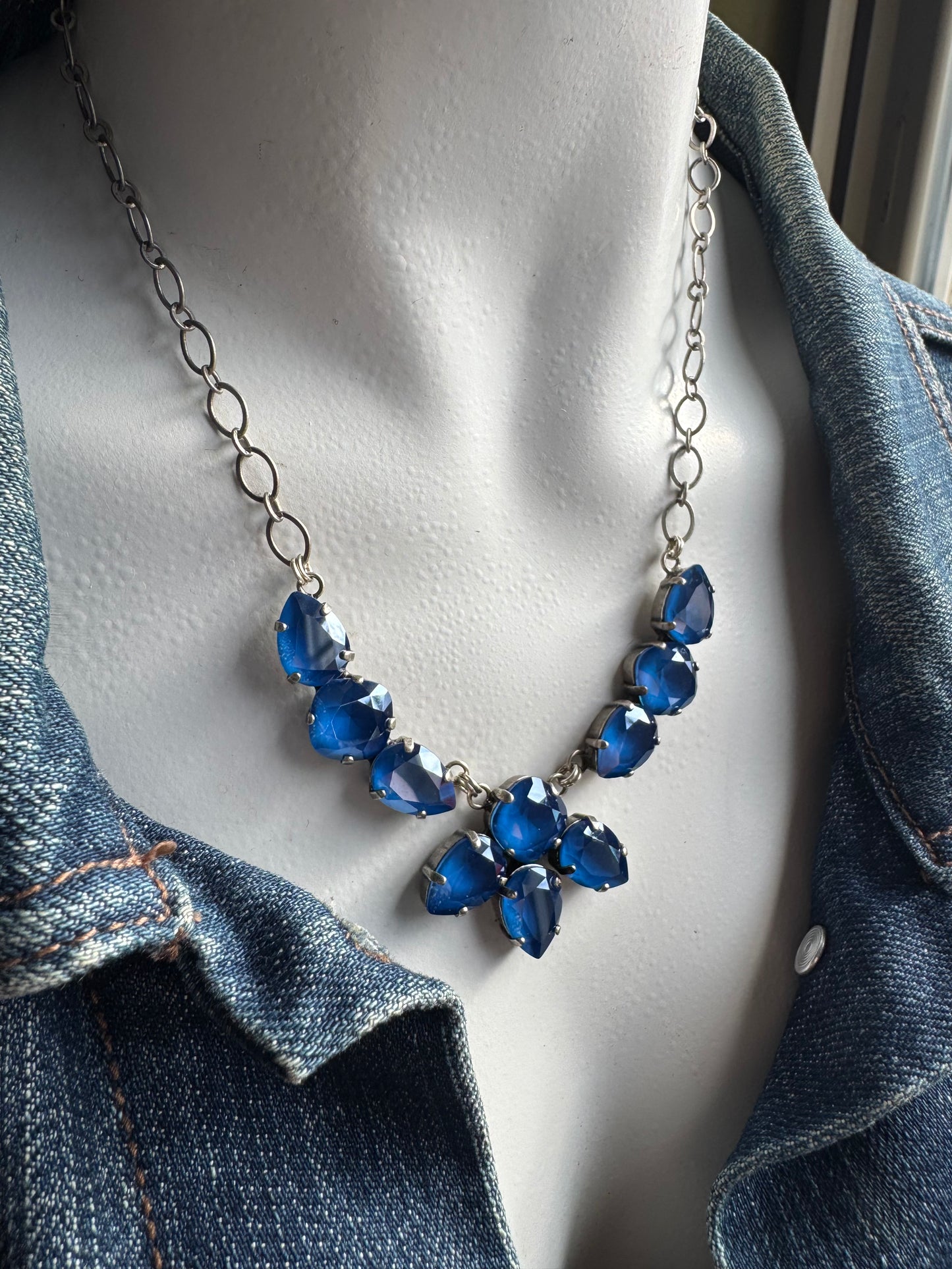 Royal Blue Statement Necklace
