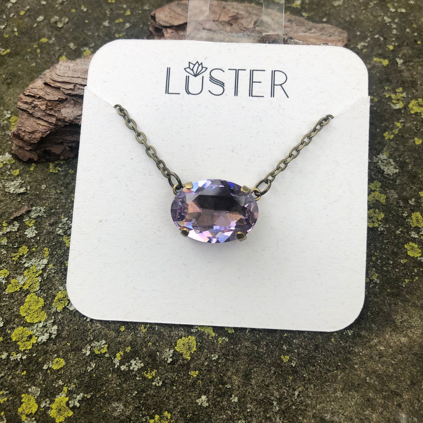 Violet Oval Pendant