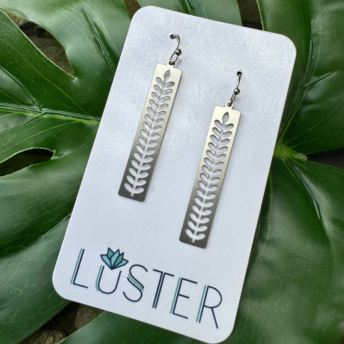 Steel Flower Earrings