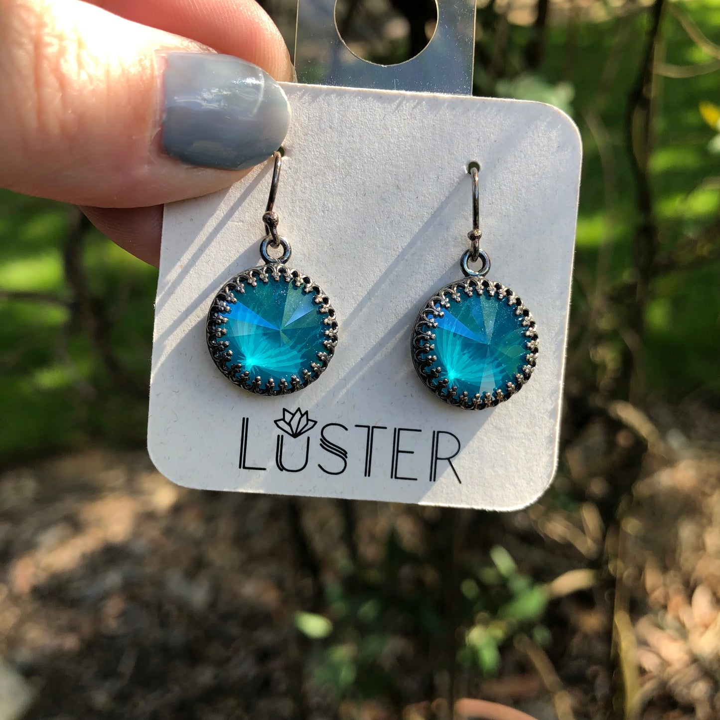 Rivoli Drop Earrings