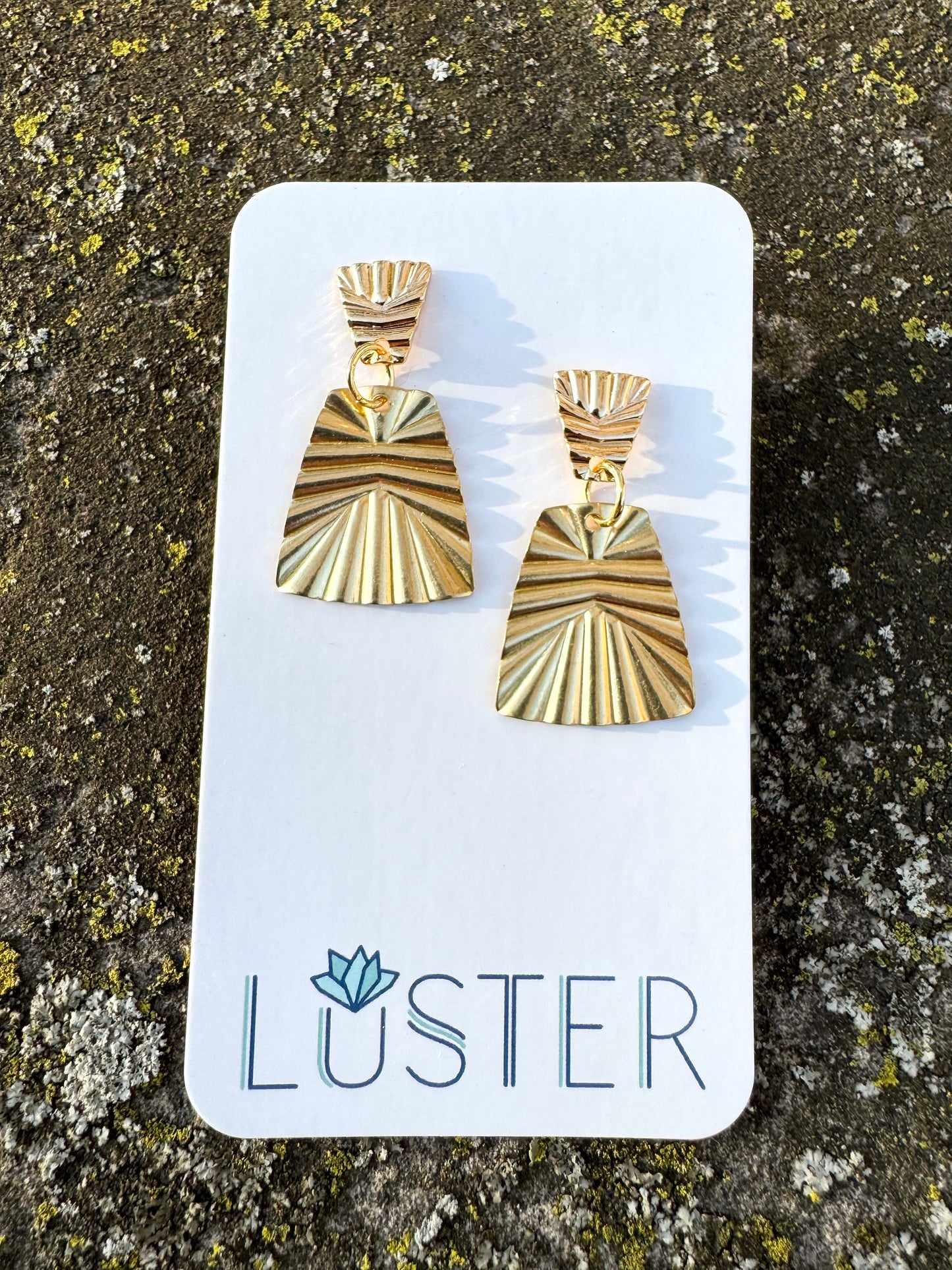 Brass Dangle Unique Statement Earrings