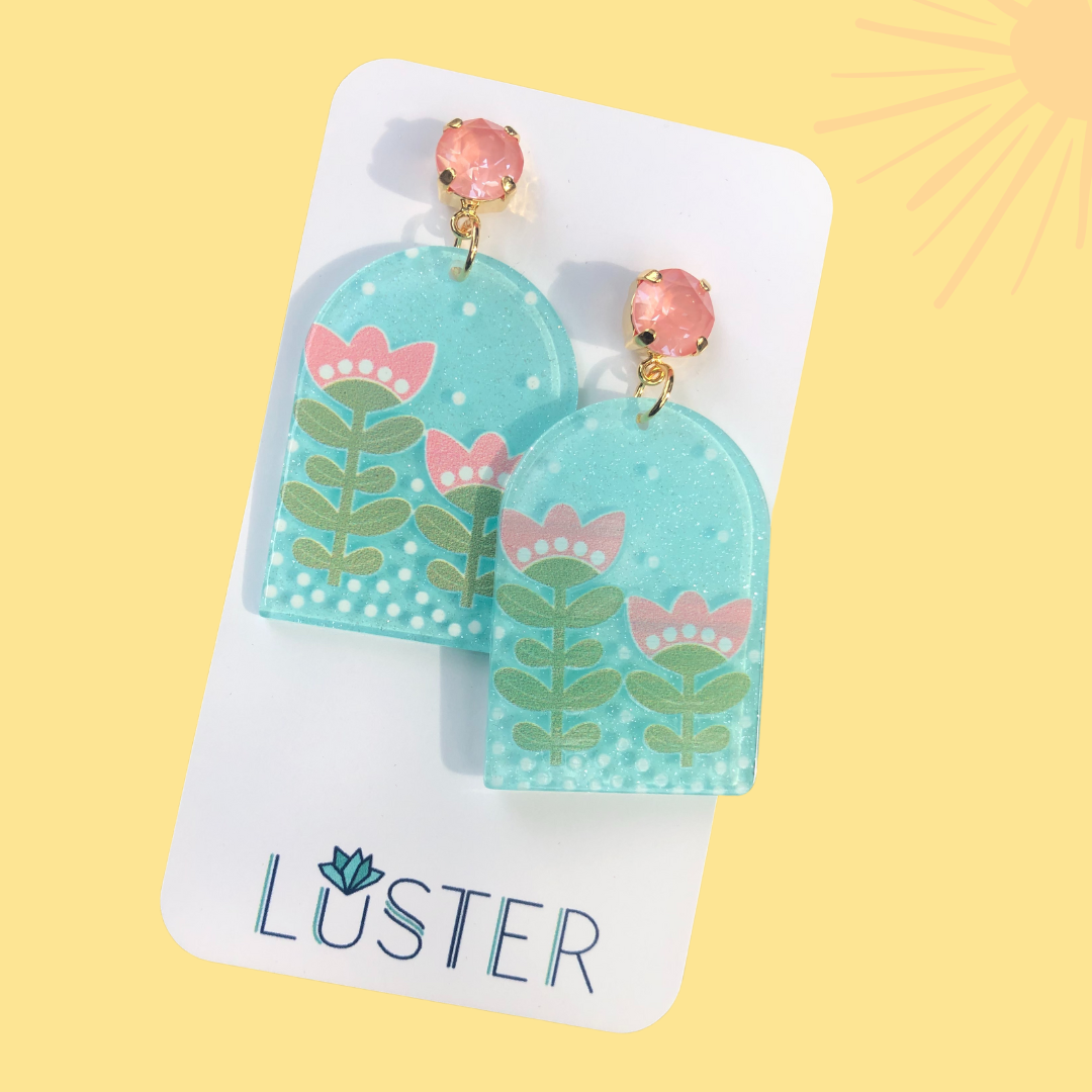 Flower Garden Drop Earrings