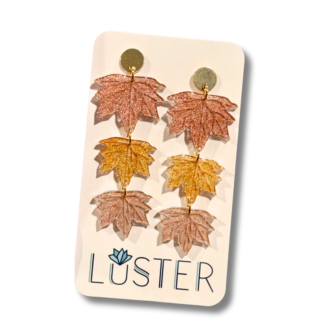 Fall Leaf Drop Earrings