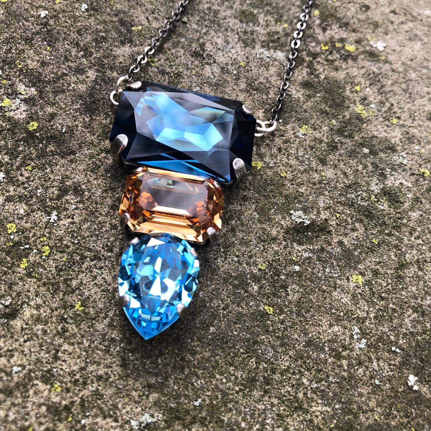 Crystal Octagonal Pendant
