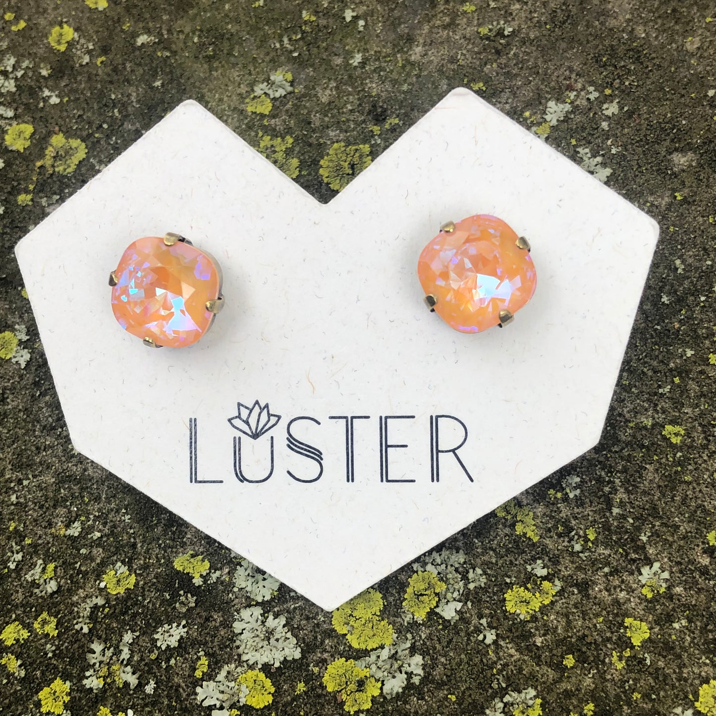 Peach Simple Cushion Cut Posts