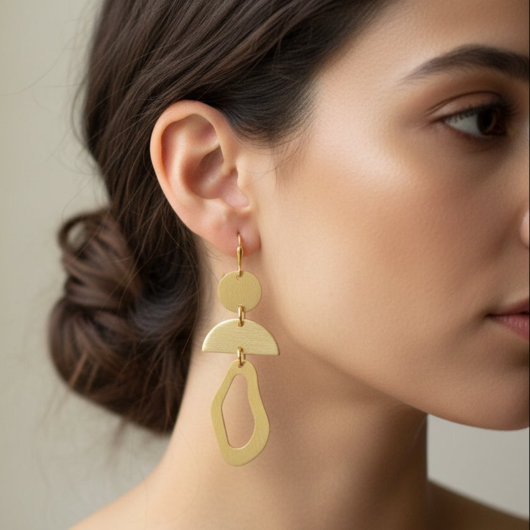 Brass Dangle Earrings