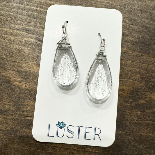 Large Glitter Teardrops