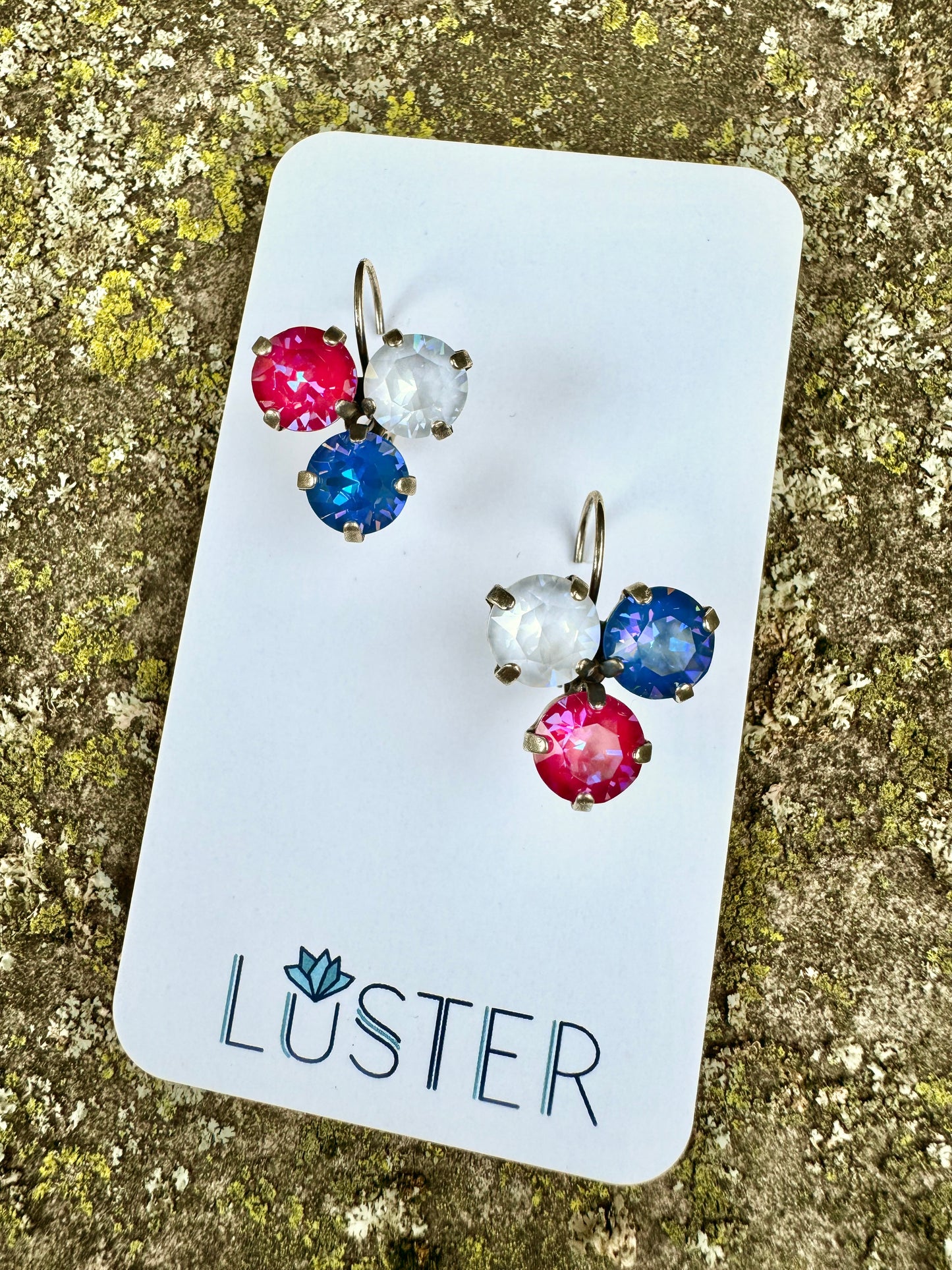 Crystal Trio Earrings