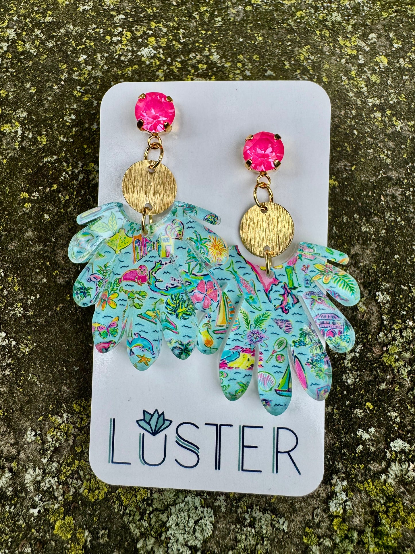 Beach Fun Acrylic Earrings