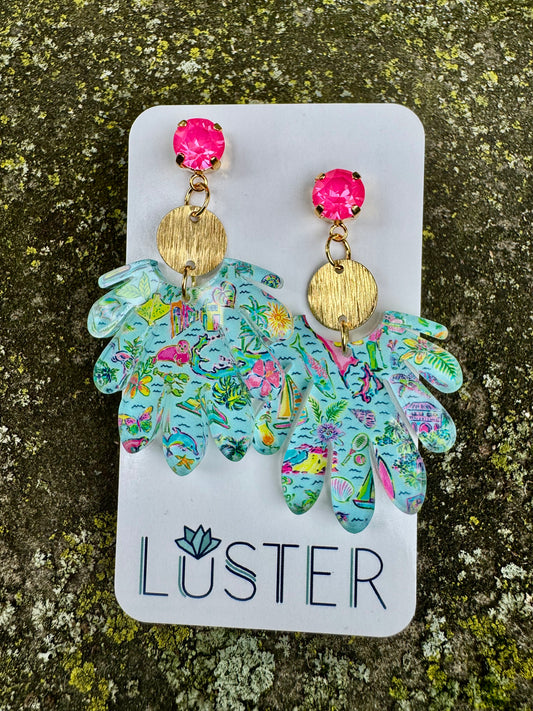 Beach Fun Acrylic Earrings