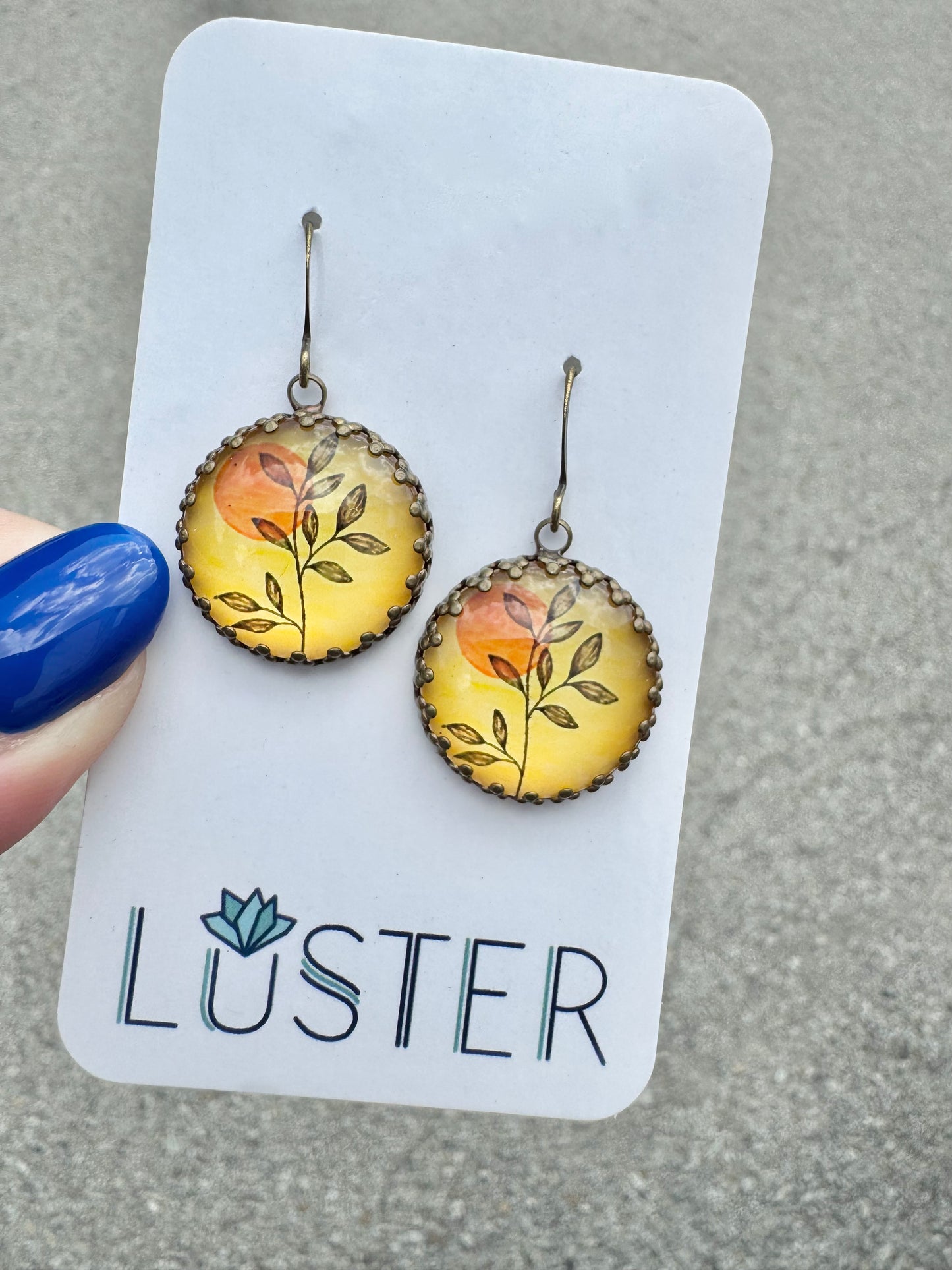 Sunset Glass Earrings