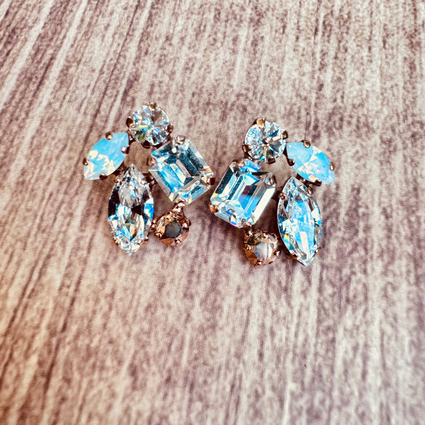 Rose Gold Cluster Studs