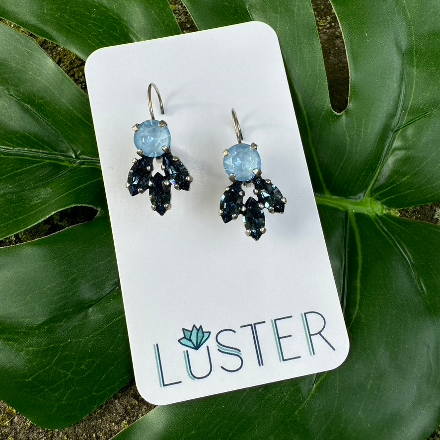 Crystal Cluster Statement Earrings