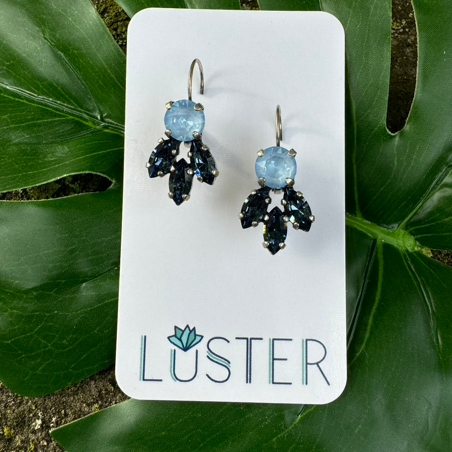 Crystal Cluster Statement Earrings