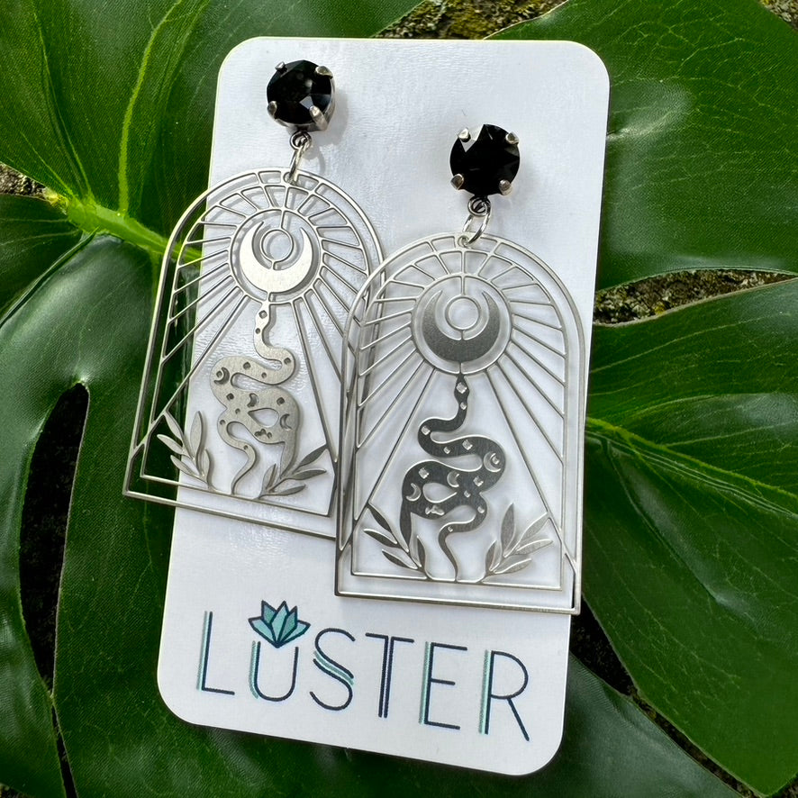 Celestial Serpent Earrings