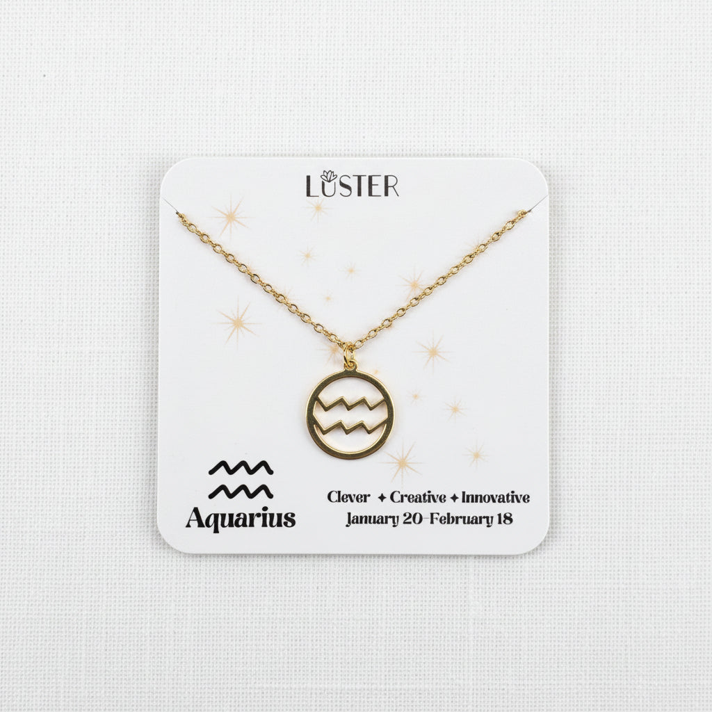 Zodiac Pendant Necklace