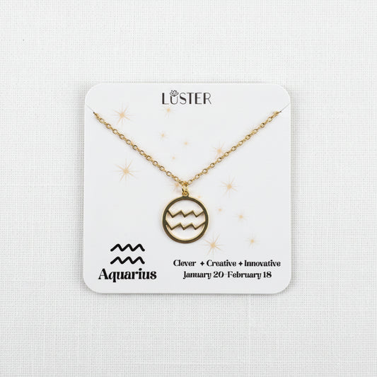 Zodiac Pendant Necklace