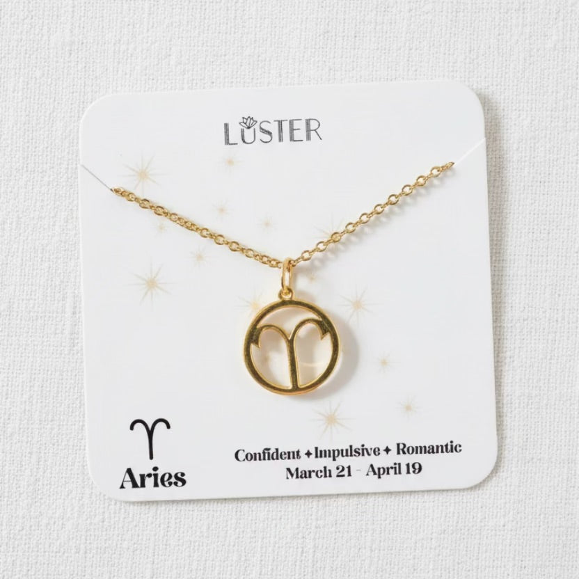Zodiac Pendant Necklace