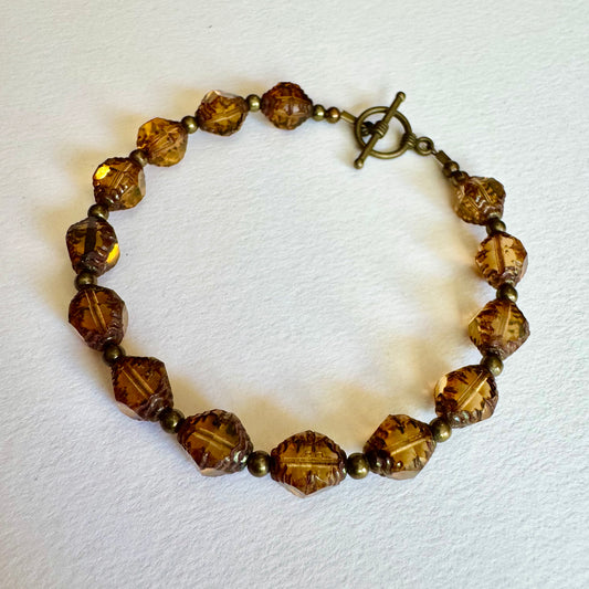 Brown Glass Bracelet