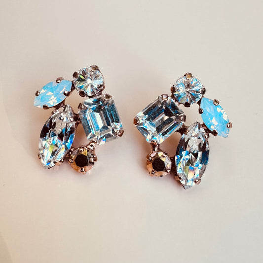 Rose Gold Cluster Studs