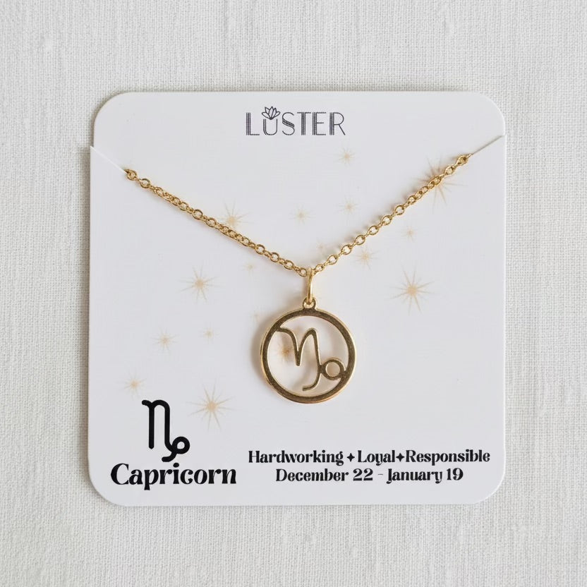 Zodiac Pendant Necklace