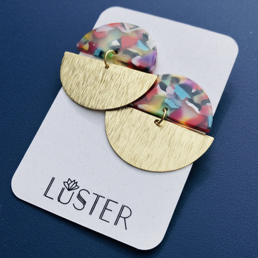 Circle Drop Earrings