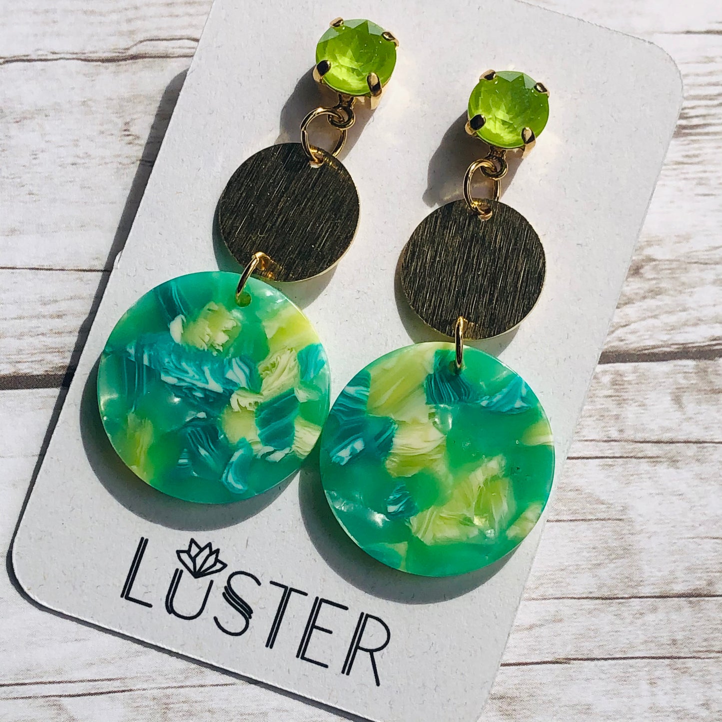 Lemon Lime Drop Earrings