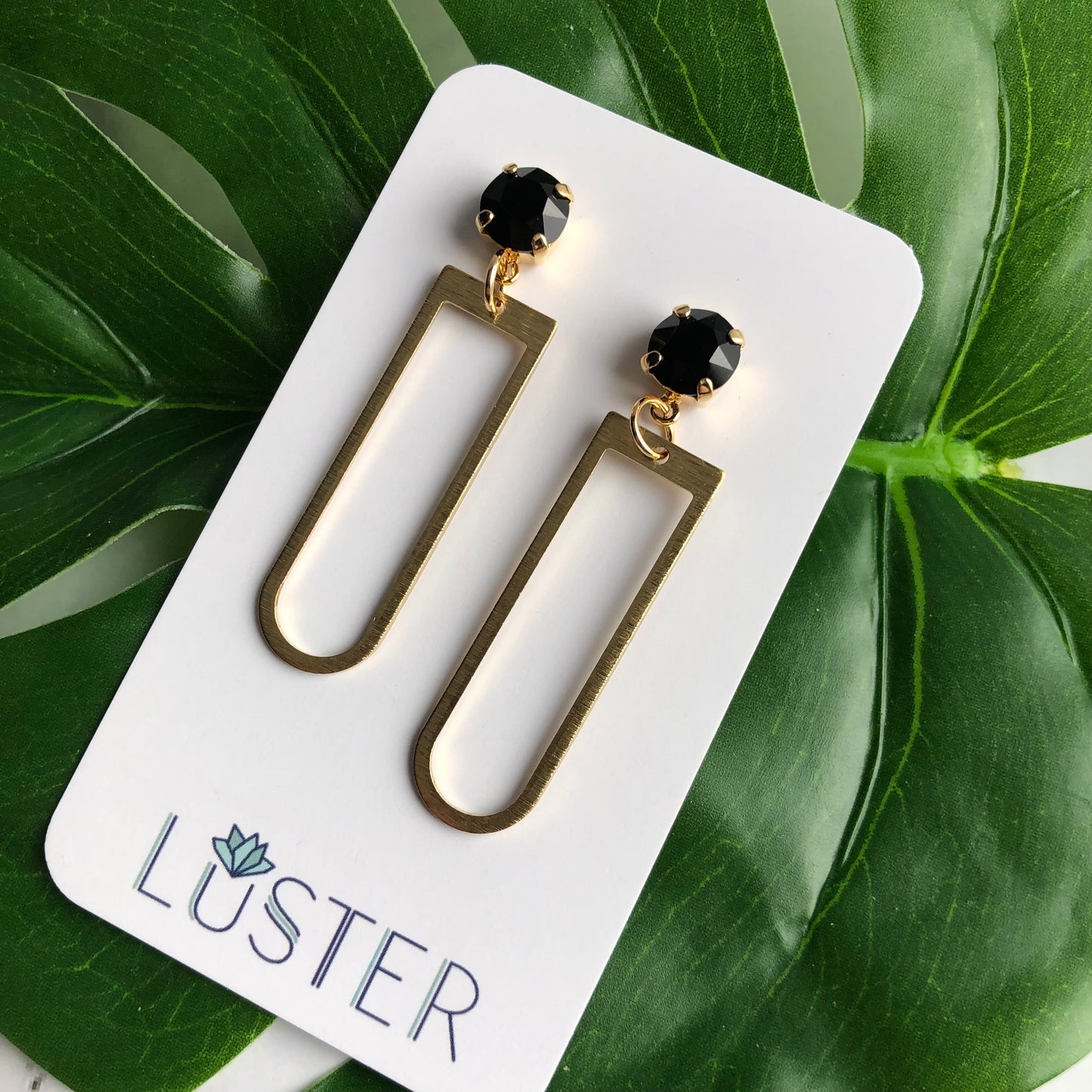 Everyday Brass U-Drop Earrings