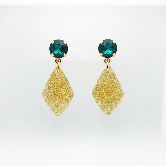 Gold Stardust Diamond Drops