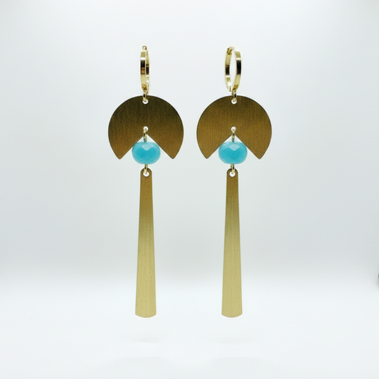 Art Deco Brass Dangles