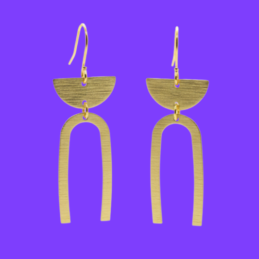 Everyday Brass Earrings