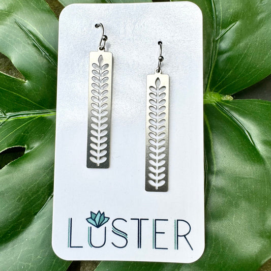 Steel Flower Earrings