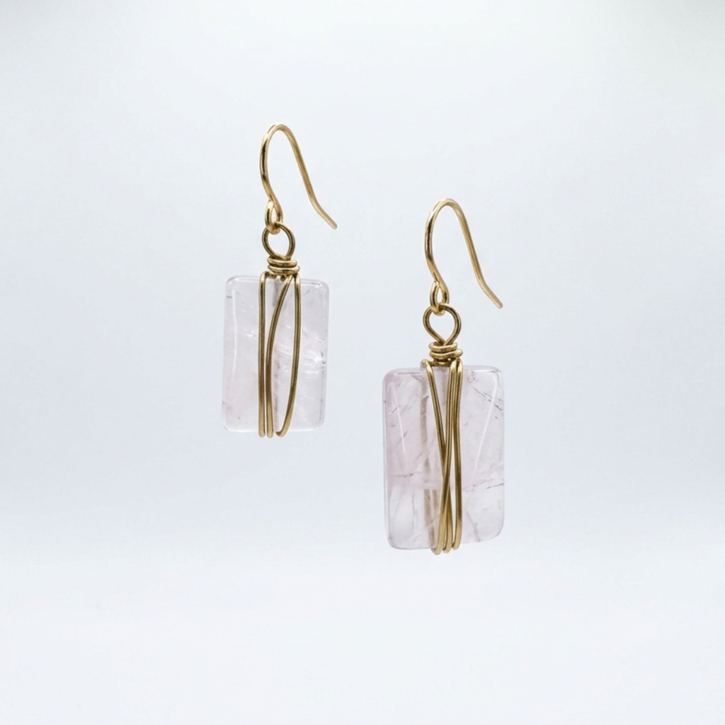 Amethyst Rectangle Drops