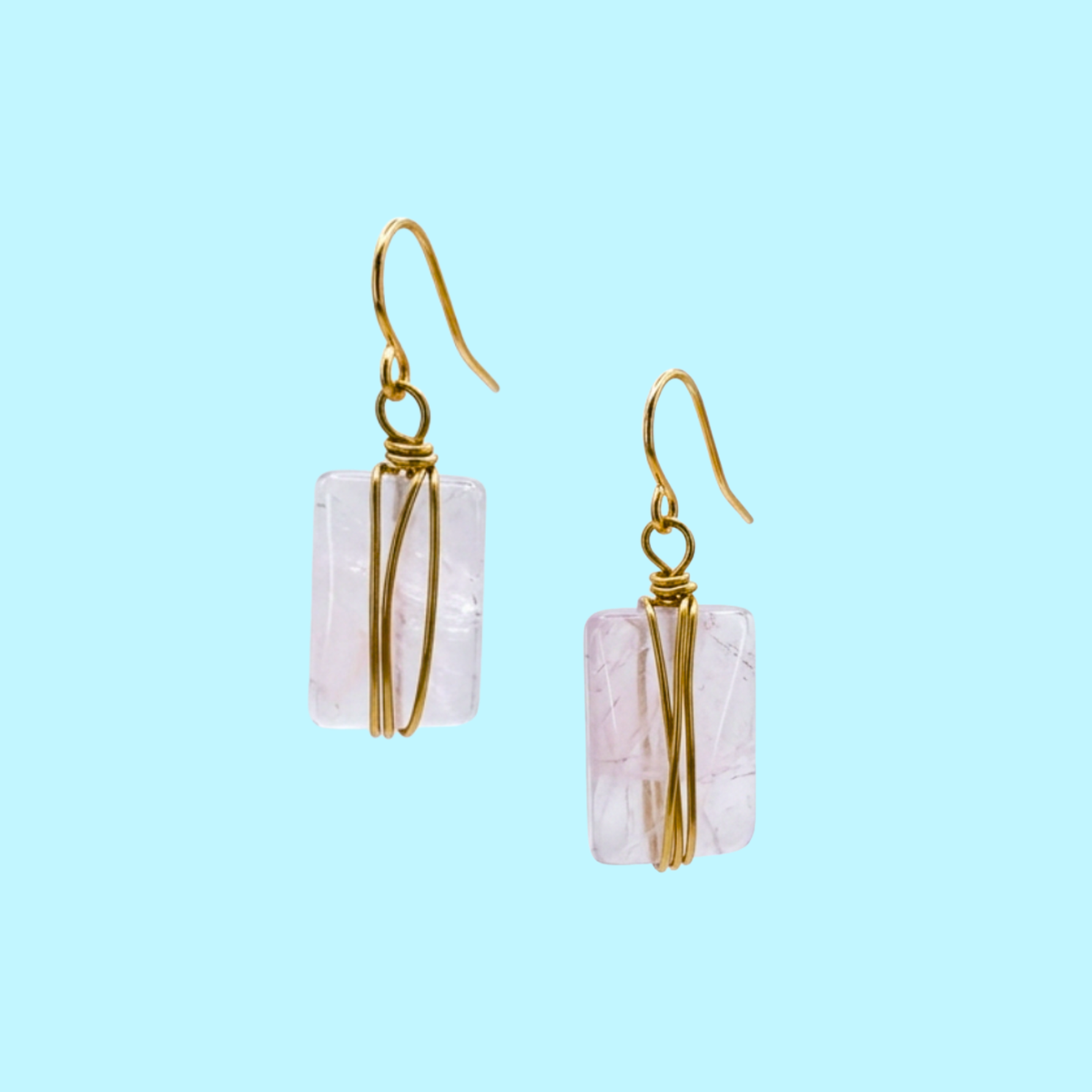 Amethyst Rectangle Drops